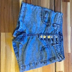 Denim shorts